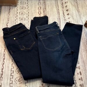 Express and Inc Blue Women's Skinny Jeans - 2 pairs